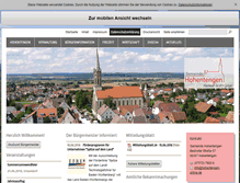 Tablet Screenshot of hohentengen-online.de